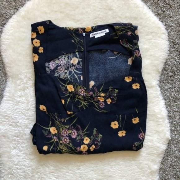 NWOT💙Reformation Wallflower Dress - Mademoiselle - Picture 2 of 4